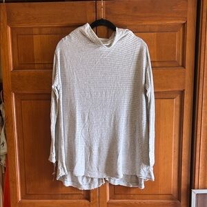 We The Free Gray Cowl Neck Sweater